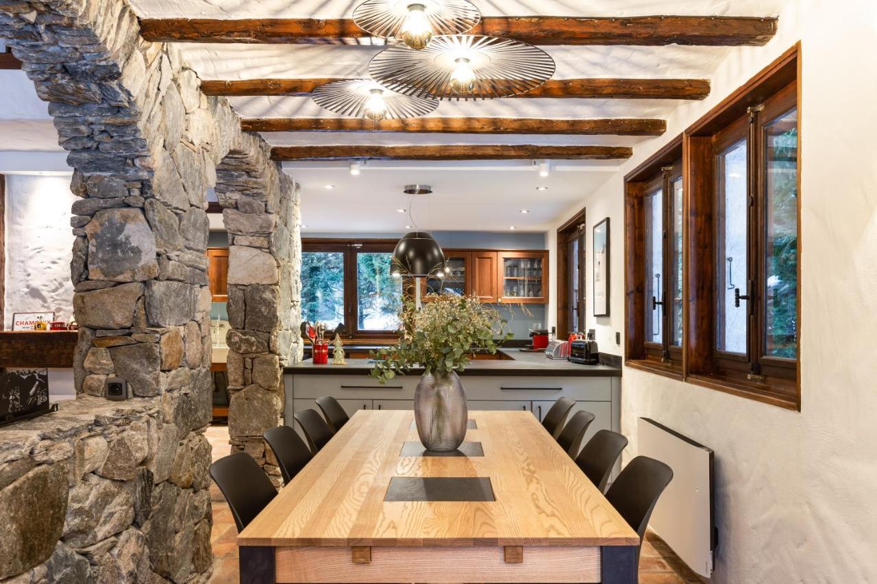 Chalet Les Praz - 280Sqm - Sauna Cinema Fitness - 5 Bedrooms In Heart Of Les Praz - By Cozee Rentals Chamonix Mont Blanc Exterior foto